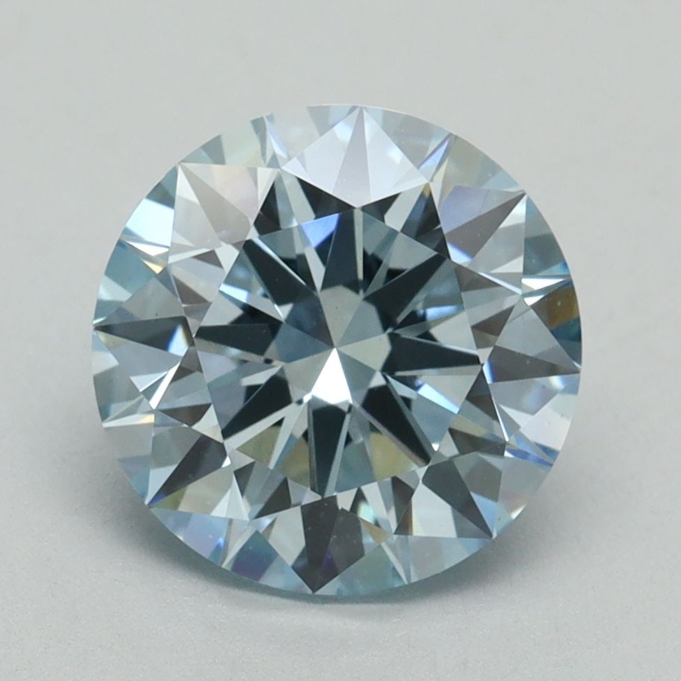 Ideal Loose Diamond - ROUND 3.02ct Fancy Intense Blue VS1