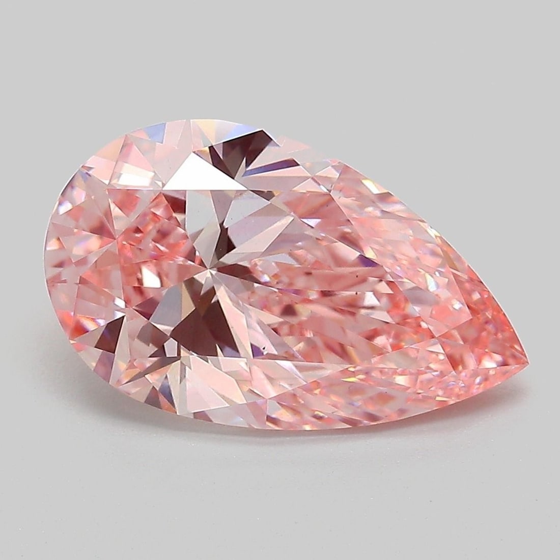 Loose Diamond - PEAR 4.09ct Fancy Vivid Pink VS1