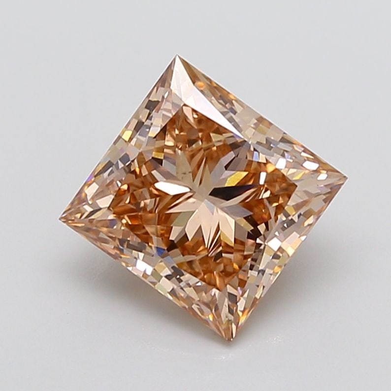 Loose Diamond - PRINCESS 5.09ct Fancy Brown VVS2