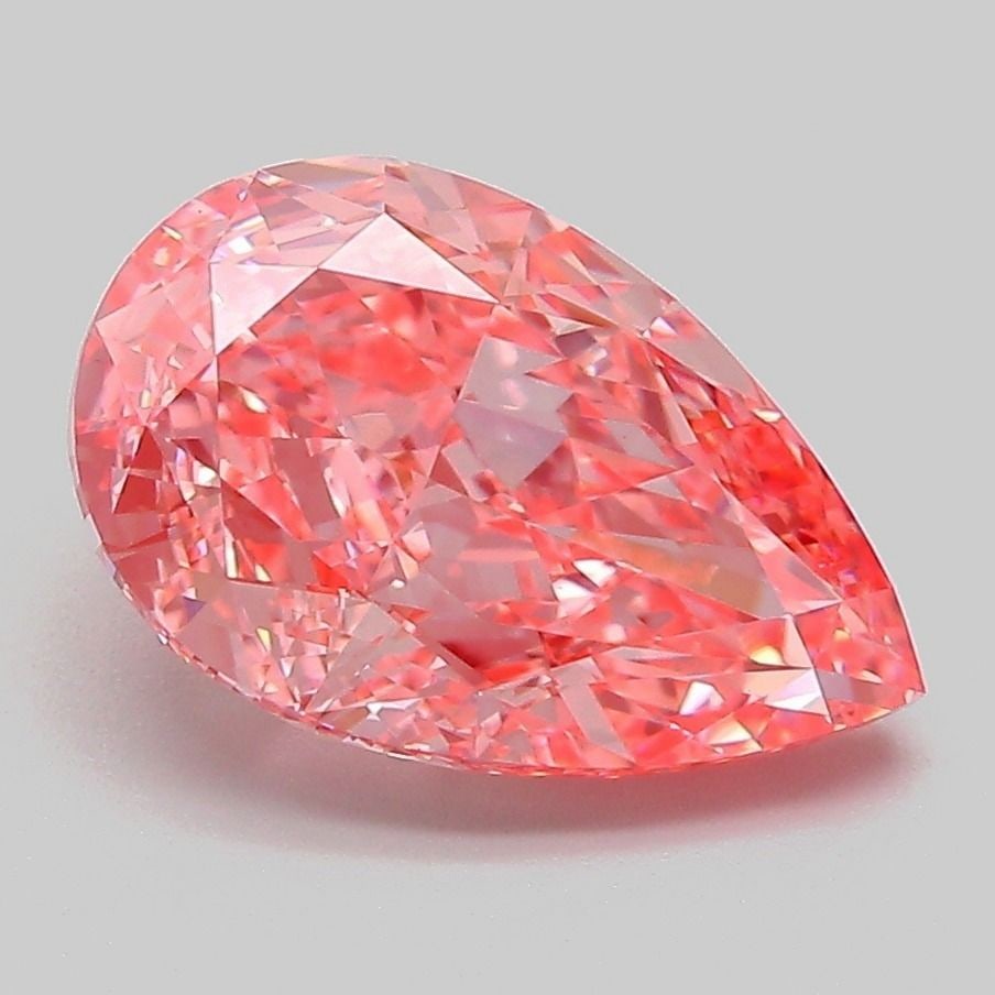 Loose Diamond - PEAR 3.02ct Fancy Vivid Pink VVS2