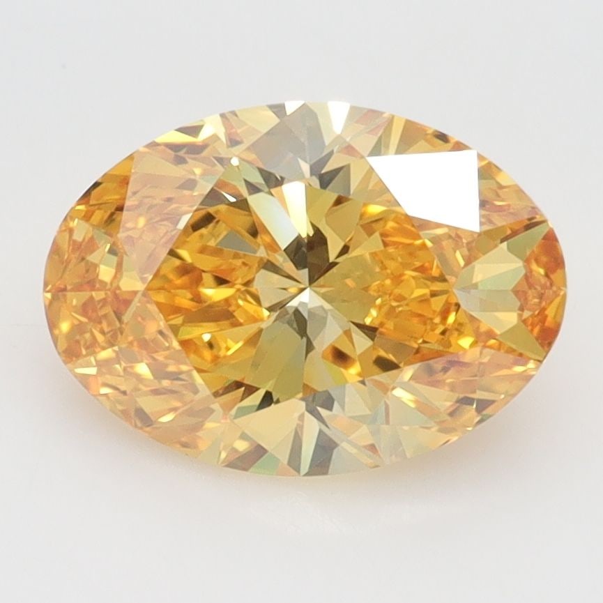 Loose Diamond - OVAL 2.18ct Fancy Vivid Yellow VVS2: Loose Diamond - OVAL 2.18ct Fancy Vivid Yellow VVS2 Source: This is a real non-mined Diamond that has been grown in a lab Shape: OVAL Carats: 2.18 Color: Fancy Vivid Yellow Certification: IGI Video: