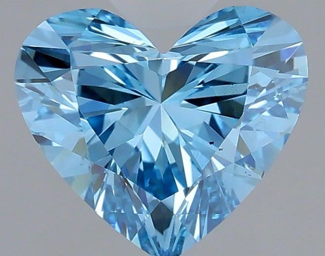 Loose Diamond - HEART 0.92ct Fancy Vivid Blue VS2