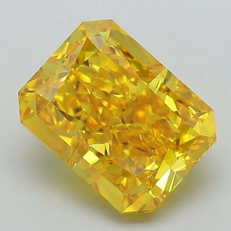 Loose Diamond - RADIANT 2.67ct Fancy Vivid Yellow VS1