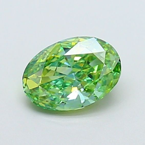 Loose Diamond - OVAL 1.02ct Fancy Vivid Green VS2: Loose Diamond - OVAL 1.02ct Fancy Vivid Green VS2 Source: This is a real non-mined Diamond that has been grown in a lab Shape: OVAL Carats: 1.02 Color: Fancy Vivid Green Certification: IGI Video: