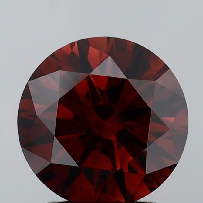 Ideal Loose Diamond - ROUND 2.05ct Fancy Orangey Brown VS1