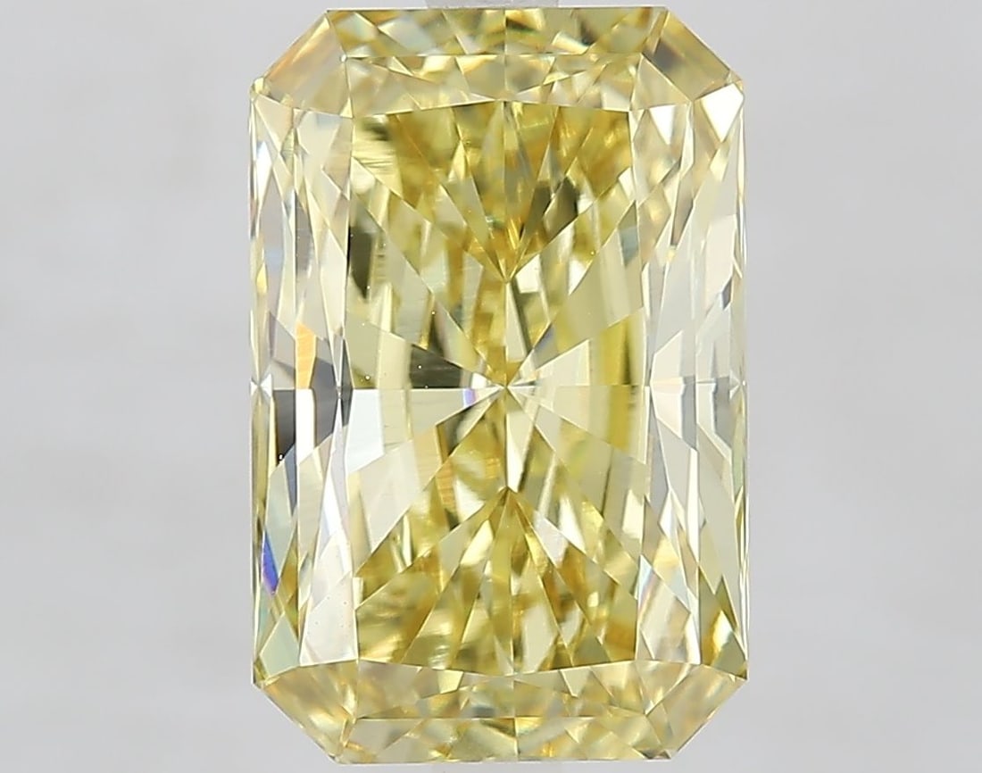 Loose Diamond - RADIANT 5.01ct Fancy Intense Yellow VVS2