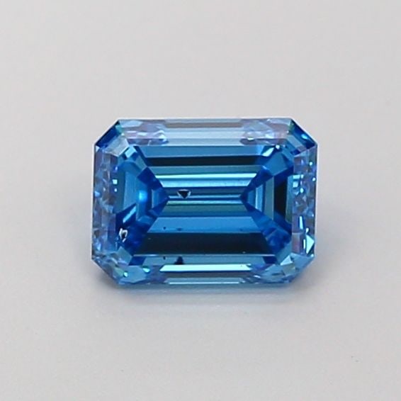 Loose Diamond - EMERALD 1.07ct Fancy Vivid Blue VS1