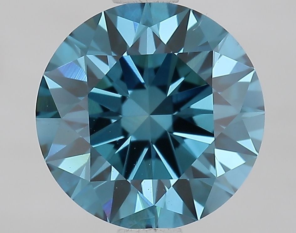 Ideal Loose Diamond - ROUND 1.73ct Fancy Vivid Blue VS1