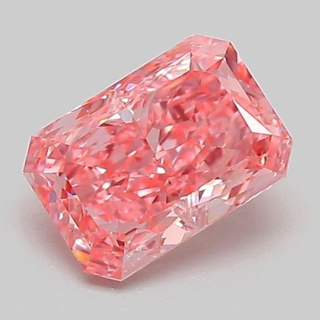 Loose Diamond - RADIANT 1.08ct Fancy Vivid Pink VS1: Loose Diamond - RADIANT 1.08ct Fancy Vivid Pink VS1 Source: This is a real non-mined Diamond that has been grown in a lab Shape: RADIANT Carats: 1.08 Color: Fancy Vivid Pink Certification: IGI Video: