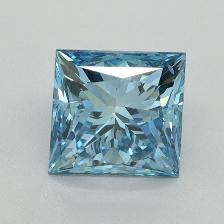 Loose Diamond - PRINCESS 1.53ct Fancy Vivid Blue VS2