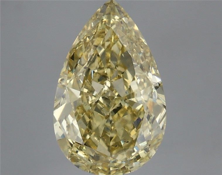 Loose Diamond - PEAR 5.1ct Fancy Intense Yellow VS2