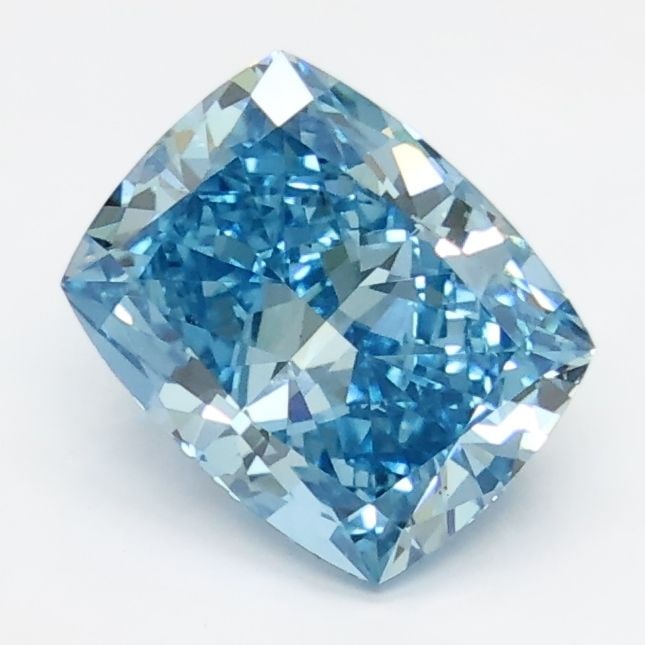 Loose Diamond - CUSHION MODIFIED 1.87ct Fancy Vivid Blue VS1