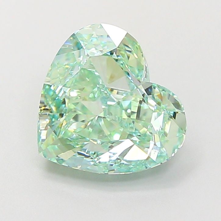 Loose Diamond - HEART 2.53ct Fancy Vivid Green VS1 (1 of 1)
