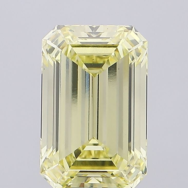 Loose Diamond - EMERALD 10.04ct Fancy Yellow VS1