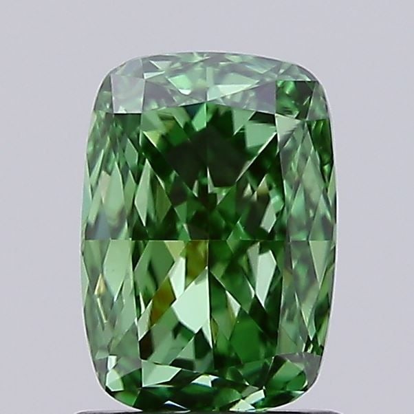Loose Diamond - CUSHION MODIFIED 1.11ct Fancy Vivid Green VS1
