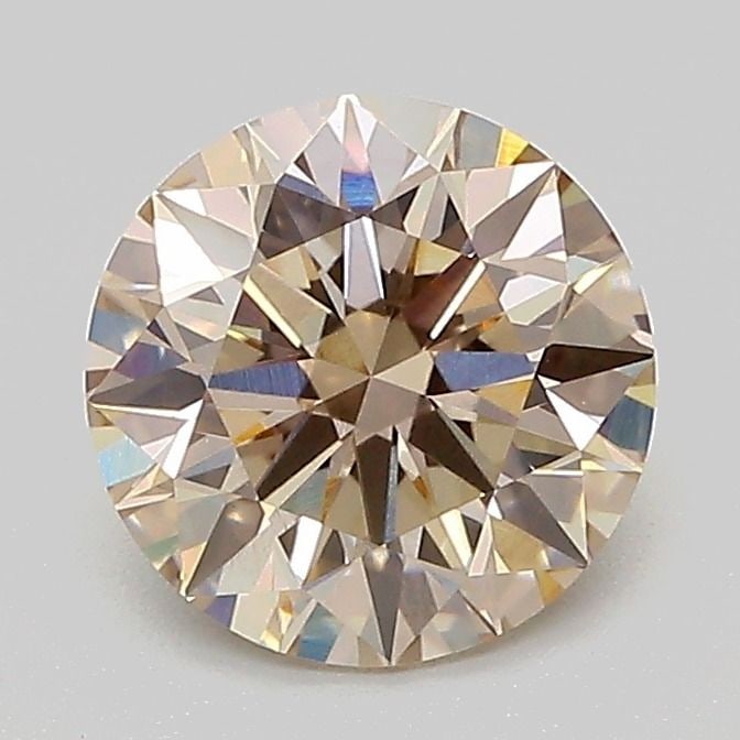 Ideal Loose Diamond - ROUND 1.52ct Very Light Brown VVS2: Ideal Loose Diamond - ROUND 1.52ct Very Light Brown VVS2 Source: This is a real non-mined Diamond that has been grown in a lab Shape: ROUND Carats: 1.52 Color: Very Light Brown Certification: IGI Vide