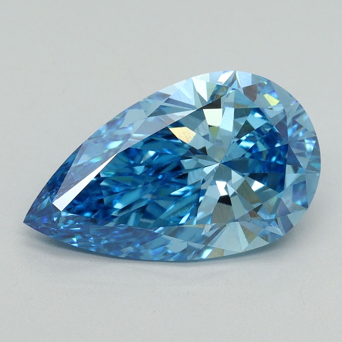 Loose Diamond - PEAR 4.05ct Fancy Vivid Blue VS1