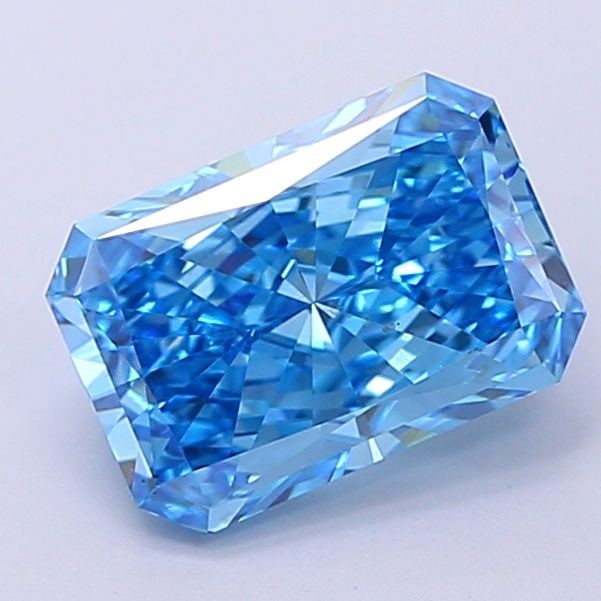 Loose Diamond - RADIANT 1.85ct Fancy Vivid Blue VS1: Loose Diamond - RADIANT 1.85ct Fancy Vivid Blue VS1 Source: This is a real non-mined Diamond that has been grown in a lab Shape: RADIANT Carats: 1.85 Color: Fancy Vivid Blue Certification: IGI Video: