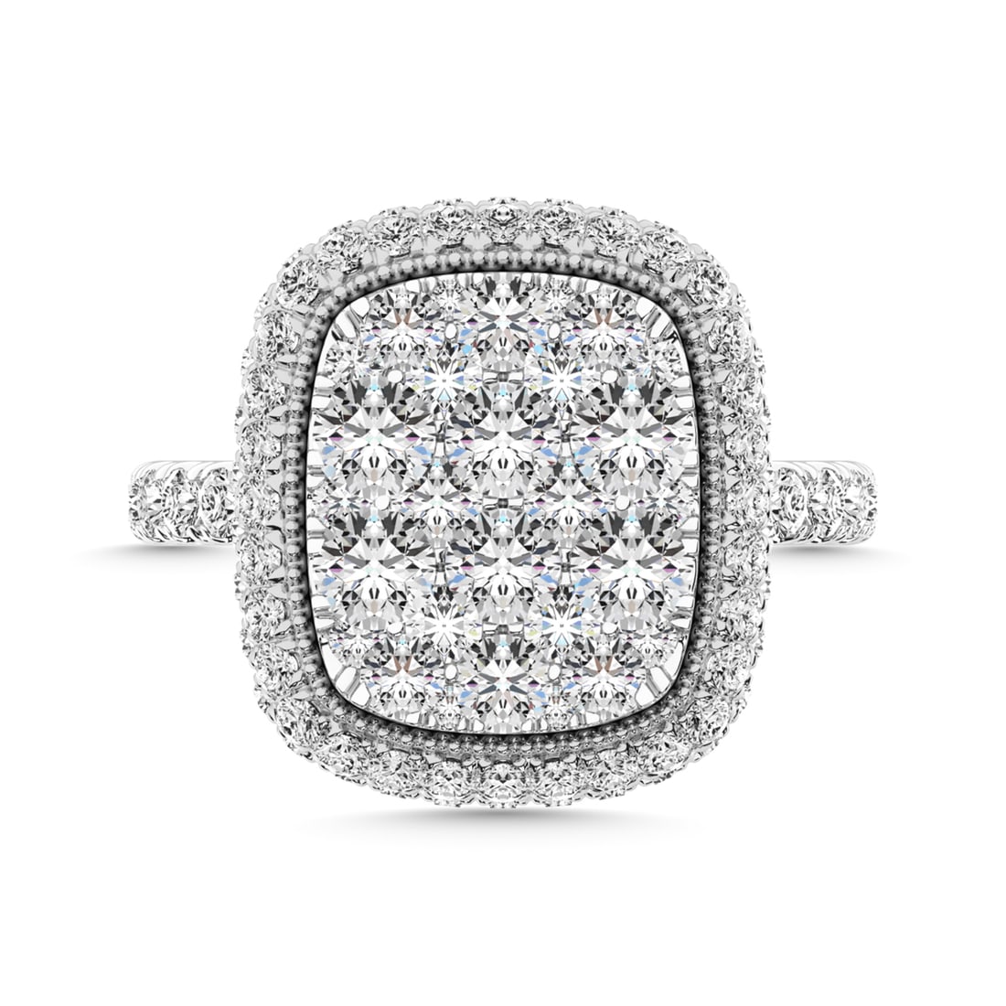 Diamond 3 Ct.Tw. Engagement Ring in 14K White Gold