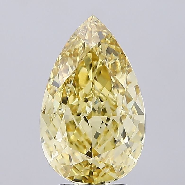 Loose Diamond - PEAR 5.0ct Fancy Vivid Yellow VS1: Loose Diamond - PEAR 5.0ct Fancy Vivid Yellow VS1 Source: This is a real non-mined Diamond that has been grown in a lab Shape: PEAR Carats: 5.0 Color: Fancy Vivid Yellow Certification: IGI Video:
