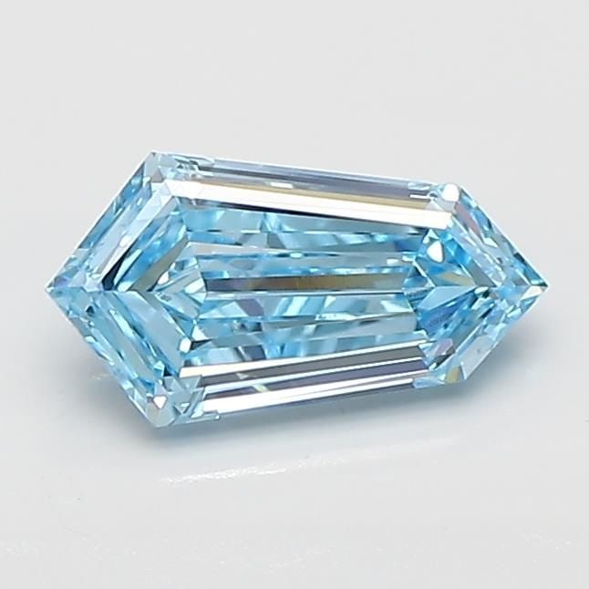 Loose Diamond - HEXAGONAL 0.78ct Fancy Vivid Blue VVS2