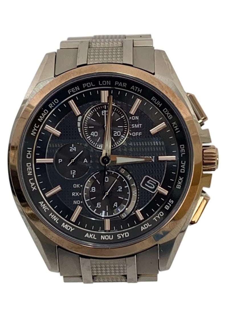 Citizen Attesa Titanium Black Men's Wristwatch H804-T026966: Citizen Attesa Titanium Black Men's Wristwatch H804-T026966 This CITIZEN ATTESA H804-T026966 men's wristwatch features a sleek black design and is crafted from durable titanium. Designed for men, the 