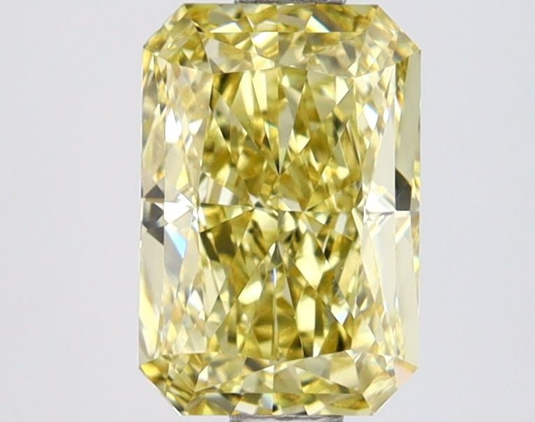 Loose Diamond - RADIANT 1.59ct Fancy Intense Yellow VVS2: Loose Diamond - RADIANT 1.59ct Fancy Intense Yellow VVS2 Source: This is a real non-mined Diamond that has been grown in a lab Shape: RADIANT Carats: 1.59 Color: Fancy Intense Yellow Certification: IG