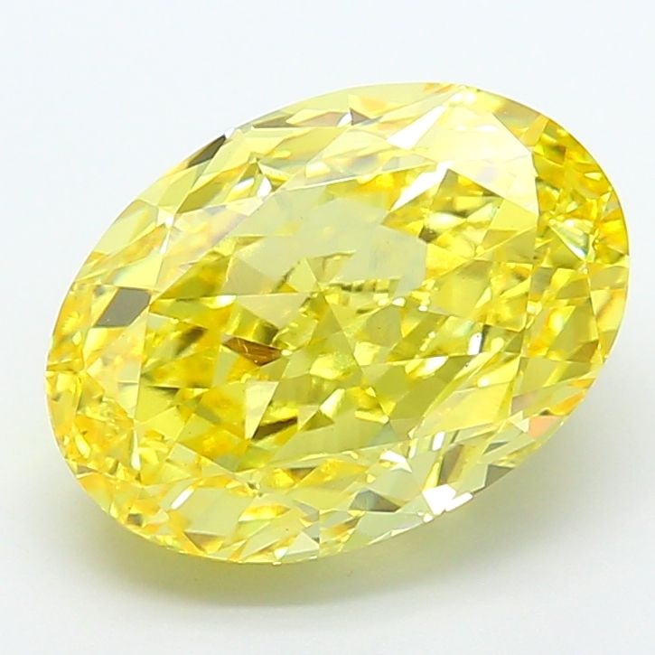 Loose Diamond - OVAL 8.05ct Fancy Vivid Yellow VS1