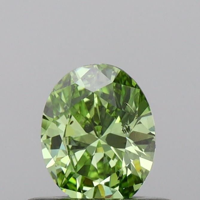 Loose Diamond - OVAL 0.4ct Fancy Vivid Green SI1