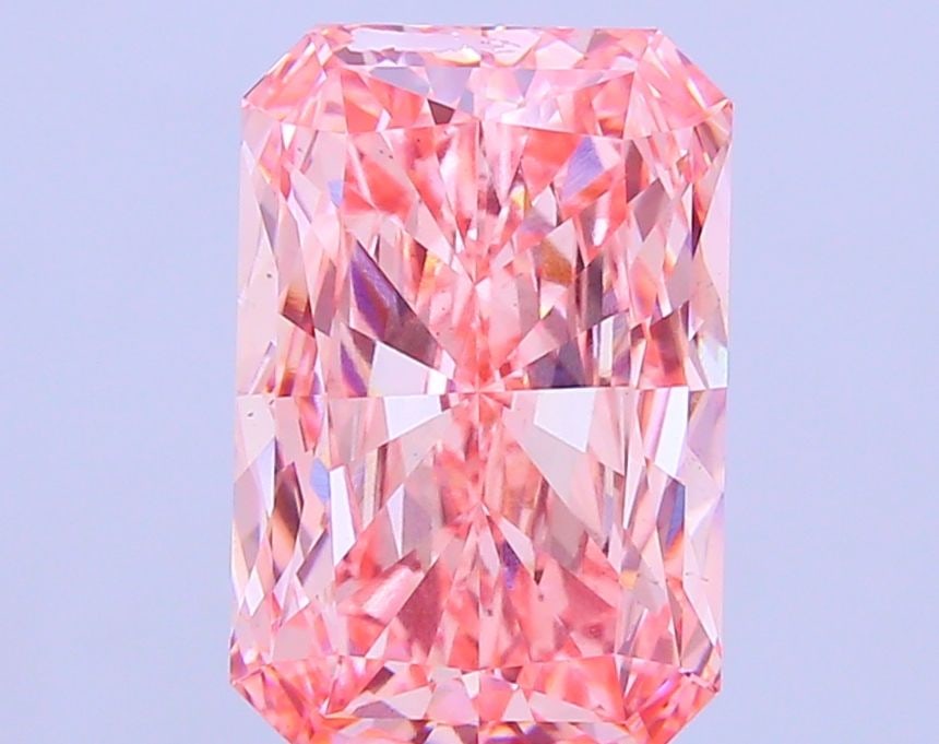 Loose Diamond - RADIANT 10.12ct Fancy Vivid Pink VS1