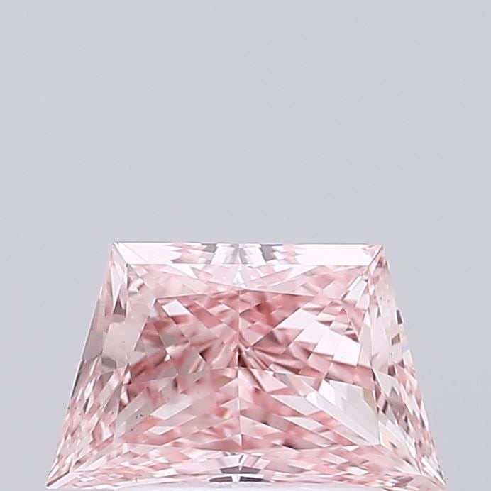 Loose Diamond - TRAPEZOID 1.27ct Fancy Vivid Pink VS1: Loose Diamond - TRAPEZOID 1.27ct Fancy Vivid Pink VS1 Source: This is a real non-mined Diamond that has been grown in a lab Shape: TRAPEZOID Carats: 1.27 Color: Fancy Vivid Pink Certification: NONE Vi