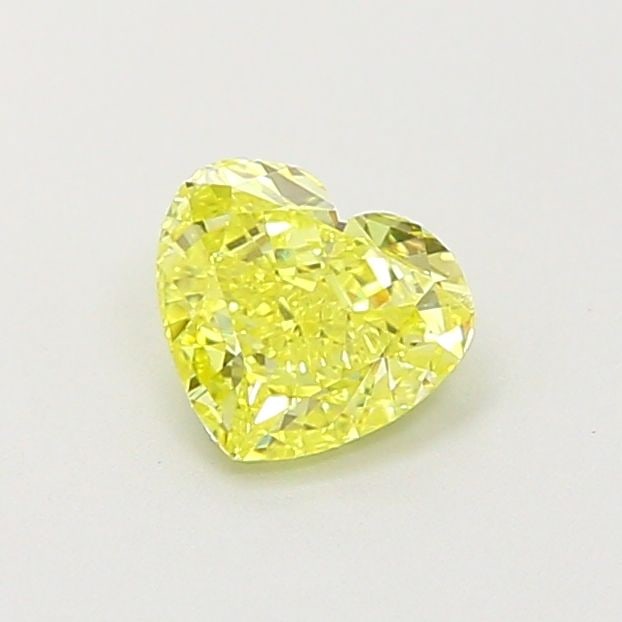 Loose Diamond - HEART 0.56ct Fancy Intense Yellow VS2: Loose Diamond - HEART 0.56ct Fancy Intense Yellow VS2 Source: This is a real non-mined Diamond that has been grown in a lab Shape: HEART Carats: 0.56 Color: Fancy Intense Yellow Certification: IGI Vid