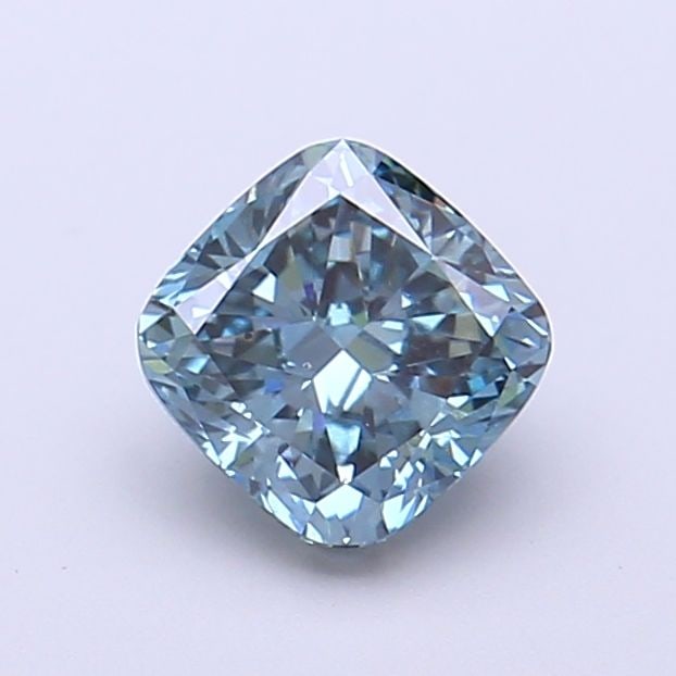 Loose Diamond - CUSHION MODIFIED 1.05ct Fancy Vivid Green Blue VS2: Loose Diamond - CUSHION MODIFIED 1.05ct Fancy Vivid Green Blue VS2 Source: This is a real non-mined Diamond that has been grown in a lab Shape: CUSHION MODIFIED Carats: 1.05 Color: Fancy Vivid Green B