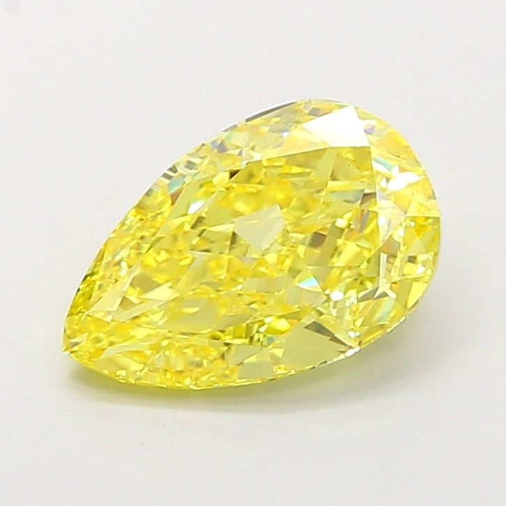Loose Diamond - PEAR 3.51ct Fancy Vivid Yellow VS1