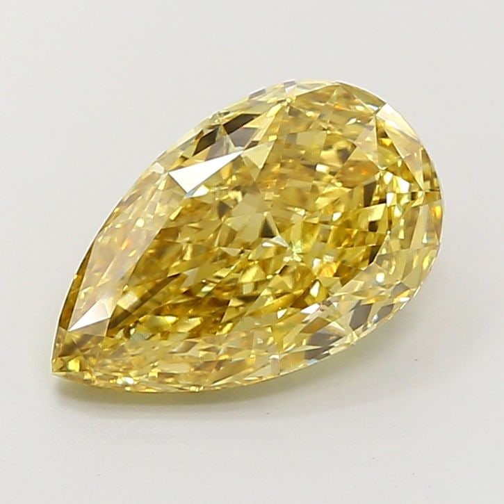 Loose Diamond - PEAR 2.02ct Fancy Vivid Yellow VS1