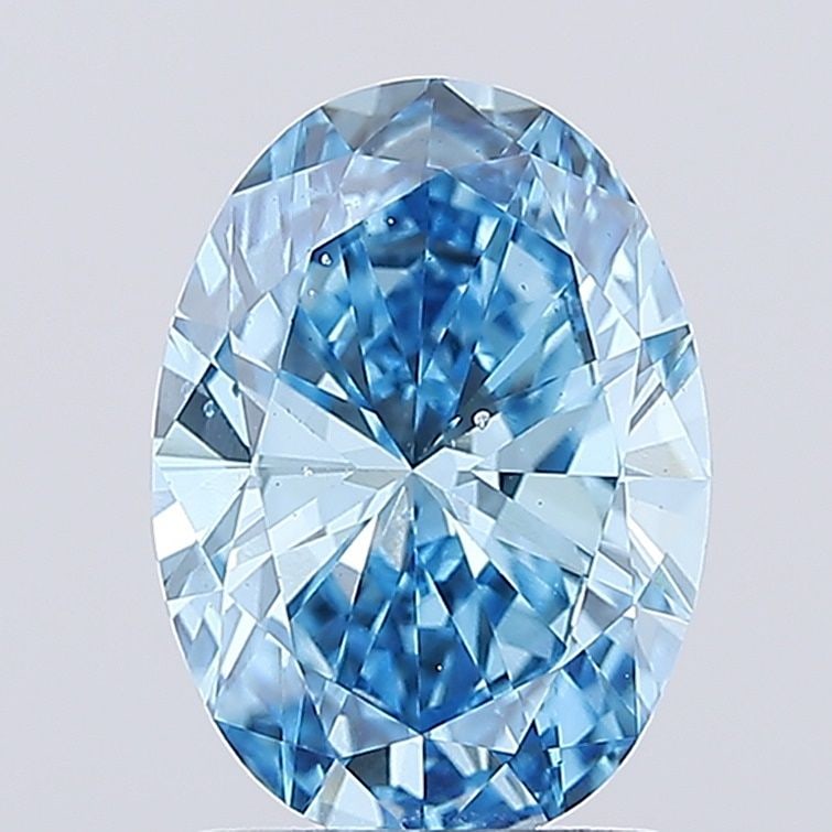 Loose Diamond - OVAL 2.0ct Fancy Vivid Blue VS2