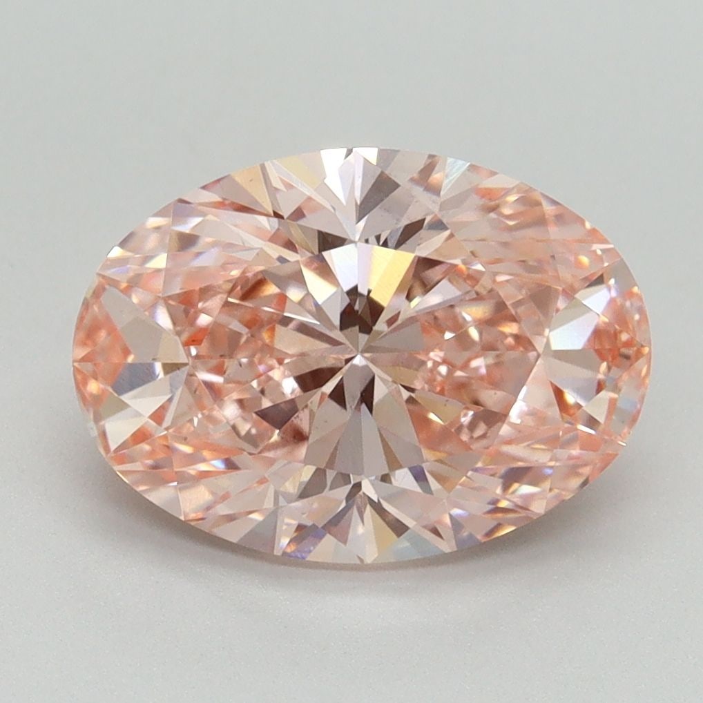 Loose Diamond - OVAL 3.07ct Fancy Vivid Pink VS2: Loose Diamond - OVAL 3.07ct Fancy Vivid Pink VS2 Source: This is a real non-mined Diamond that has been grown in a lab Shape: OVAL Carats: 3.07 Color: Fancy Vivid Pink Certification: IGI Video: Video
