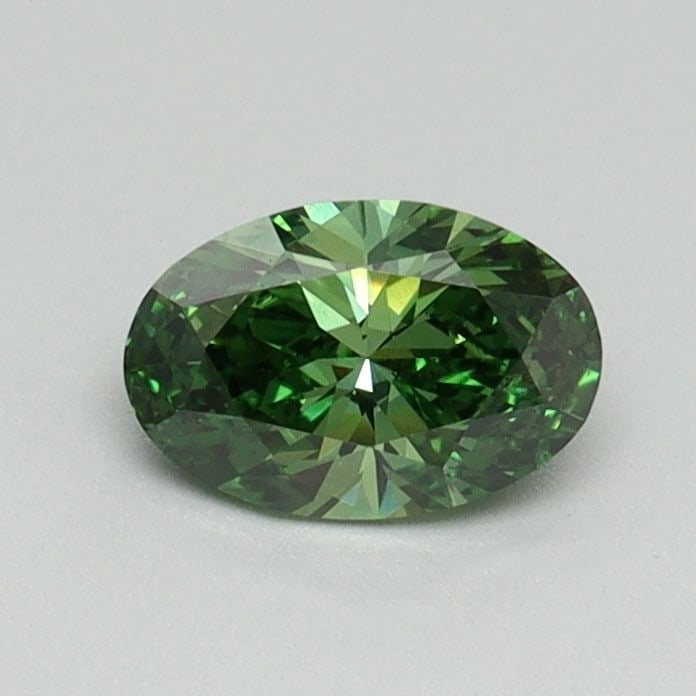 Loose Diamond - OVAL 0.51ct Fancy Vivid Green VS1: Loose Diamond - OVAL 0.51ct Fancy Vivid Green VS1 Source: This is a real non-mined Diamond that has been grown in a lab Shape: OVAL Carats: 0.51 Color: Fancy Vivid Green Certification: IGI Video: