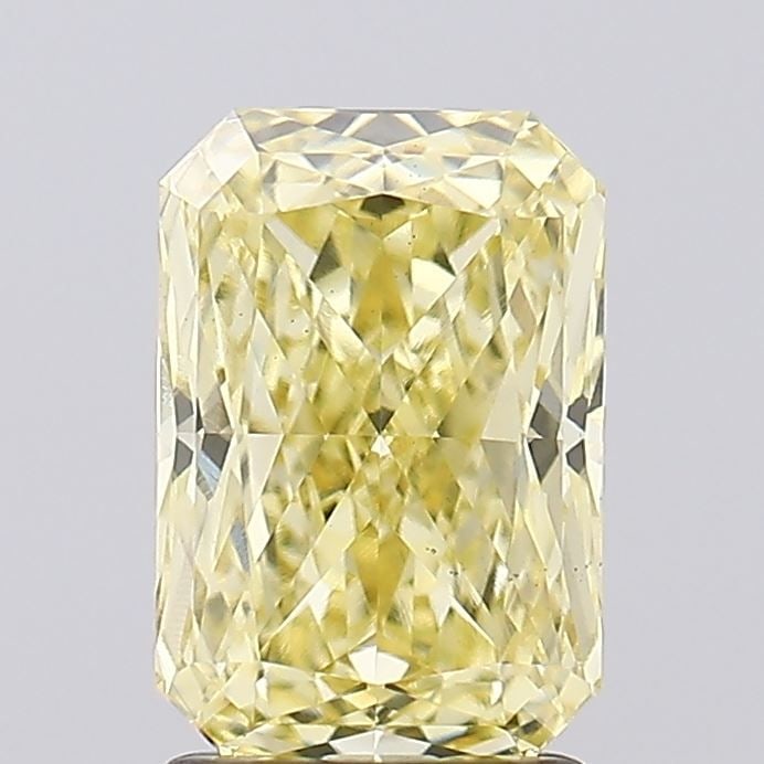 Loose Diamond - RADIANT 2.07ct Fancy Intense Yellow VS1: Loose Diamond - RADIANT 2.07ct Fancy Intense Yellow VS1 Source: This is a real non-mined Diamond that has been grown in a lab Shape: RADIANT Carats: 2.07 Color: Fancy Intense Yellow Certification: