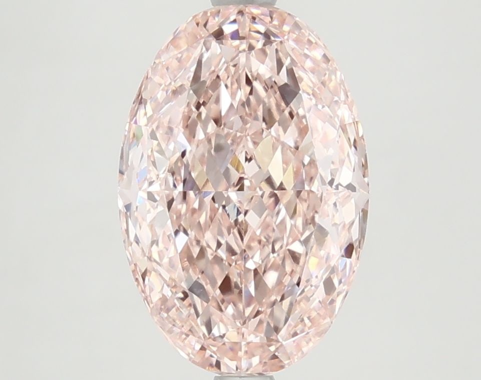 Loose Diamond - OVAL 3.48ct Fancy Vivid Pink VVS2: Loose Diamond - OVAL 3.48ct Fancy Vivid Pink VVS2 Source: This is a real non-mined Diamond that has been grown in a lab Shape: OVAL Carats: 3.48 Color: Fancy Vivid Pink Certification: IGI Video: