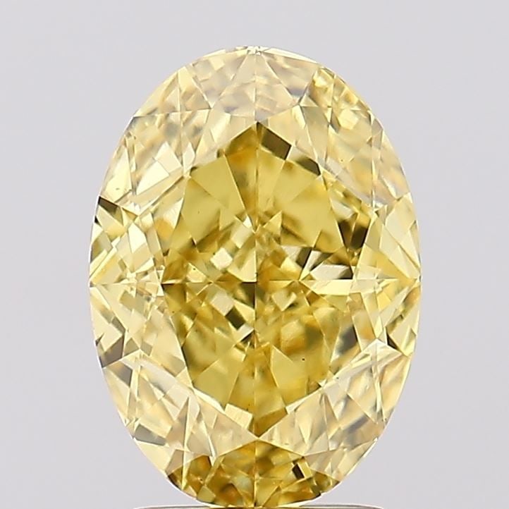 Loose Diamond - OVAL 2.69ct Fancy Vivid Yellow VS1