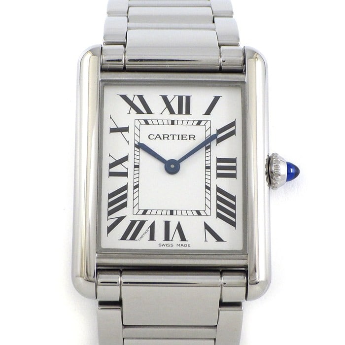 Cartier Tank Must LM Quartz Stainless Steel Womens Wristwatch