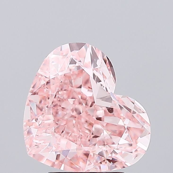 Loose Diamond - HEART 3.5ct Fancy Vivid Pink VS1: Loose Diamond - HEART 3.5ct Fancy Vivid Pink VS1 Source: This is a real non-mined Diamond that has been grown in a lab Shape: HEART Carats: 3.5 Color: Fancy Vivid Pink Certification: IGI Video: