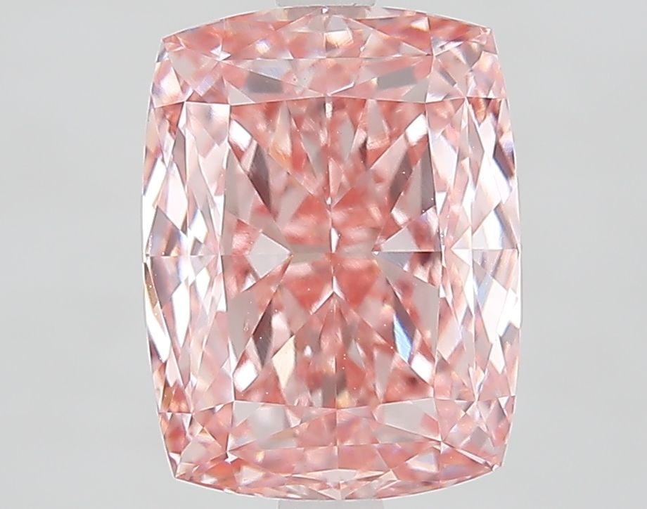 Loose Diamond - CUSHION MODIFIED 4.03ct Fancy Intense Pink VVS2: Loose Diamond - CUSHION MODIFIED 4.03ct Fancy Intense Pink VVS2 Source: This is a real non-mined Diamond that has been grown in a lab Shape: CUSHION MODIFIED Carats: 4.03 Color: Fancy Intense Pink Cer