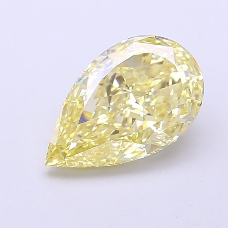 Loose Diamond - PEAR 2.07ct Fancy Intense Yellow VS1: Loose Diamond - PEAR 2.07ct Fancy Intense Yellow VS1 Source: This is a real non-mined Diamond that has been grown in a lab Shape: PEAR Carats: 2.07 Color: Fancy Intense Yellow Certification: IGI Video