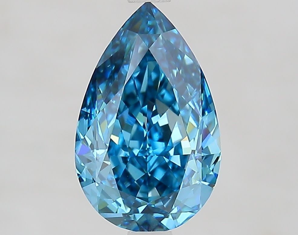 Loose Diamond - PEAR 2.81ct Fancy Vivid Blue VS1