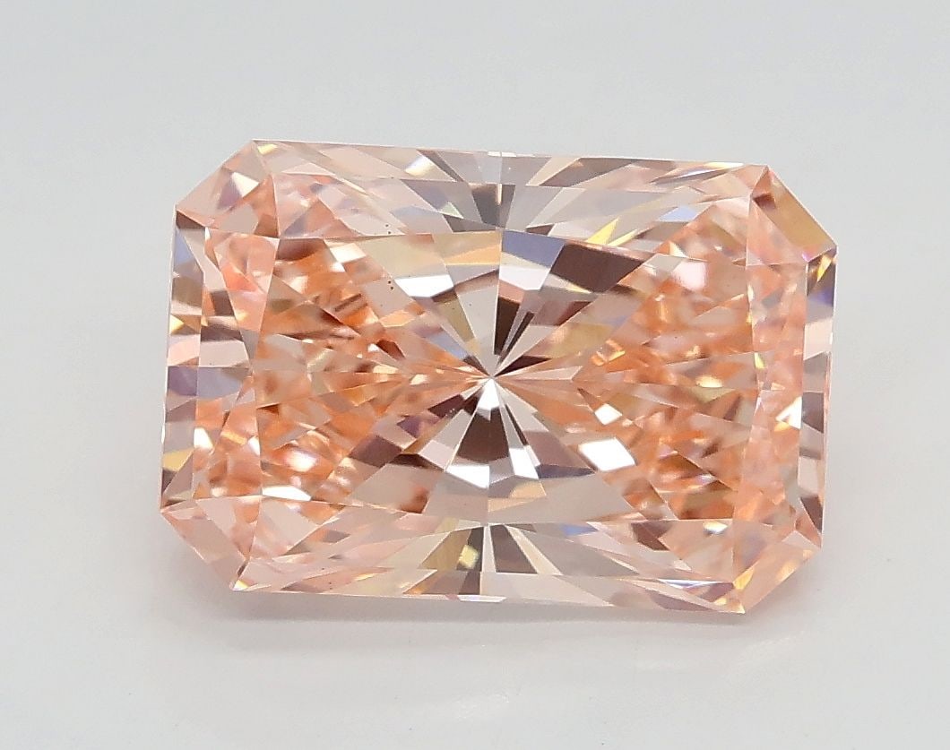 Loose Diamond - RADIANT 2.7ct Fancy Vivid Pink VS1: Loose Diamond - RADIANT 2.7ct Fancy Vivid Pink VS1 Source: This is a real non-mined Diamond that has been grown in a lab Shape: RADIANT Carats: 2.7 Color: Fancy Vivid Pink Certification: IGI Video: