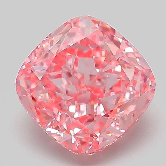 Loose Diamond - CUSHION MODIFIED 2.0ct Fancy Vivid Pink VVS2: Loose Diamond - CUSHION MODIFIED 2.0ct Fancy Vivid Pink VVS2 Source: This is a real non-mined Diamond that has been grown in a lab Shape: CUSHION MODIFIED Carats: 2.0 Color: Fancy Vivid Pink Certifica