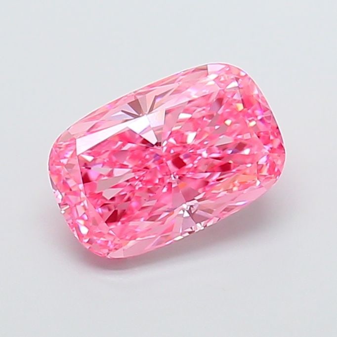Loose Diamond - CUSHION MODIFIED 3.01ct Fancy Vivid Pink VS1: Loose Diamond - CUSHION MODIFIED 3.01ct Fancy Vivid Pink VS1 Source: This is a real non-mined Diamond that has been grown in a lab Shape: CUSHION MODIFIED Carats: 3.01 Color: Fancy Vivid Pink Certific