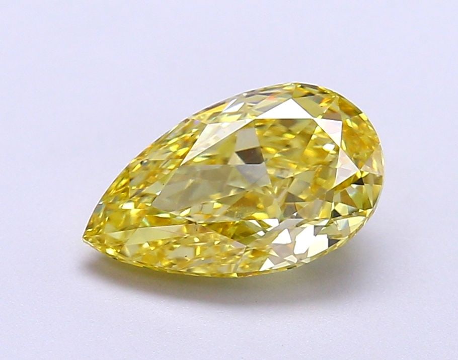 Loose Diamond - PEAR 2.16ct Fancy Vivid Yellow VS2